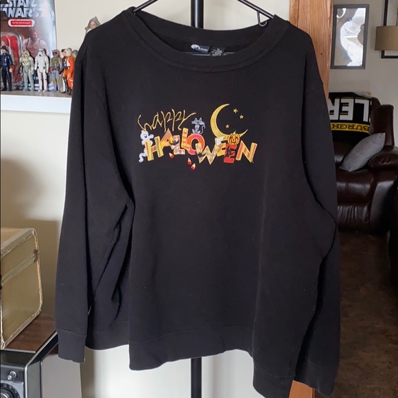Holiday Editions Sweaters - Vintage Halloween Black Crewneck Sweatshirt